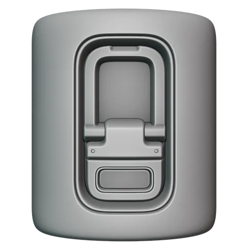 3D sculpting brush thumbnail showing intricate buckle indentation for Blender modeling.
