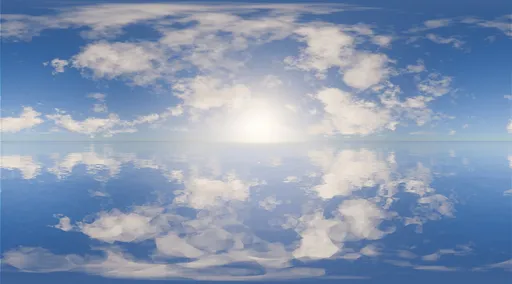 Calm Horizon Sky & Ocean Reflection