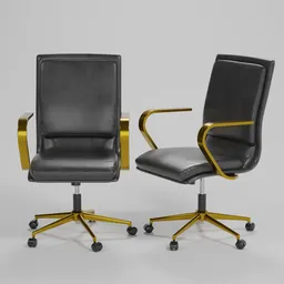 Leather office chair luxury