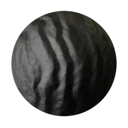 High-quality PBR Black Sand material texture for 3D rendering in Blender and other software.