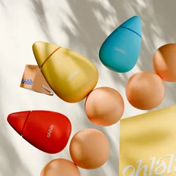 Playful Floating Cosmetics Scene
