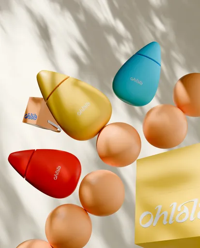Playful Floating Cosmetics Scene