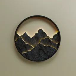 Round Stone Decorative Frame