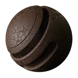 Procedural Cracked Brown Leather