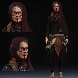 An Old Tribal Woman