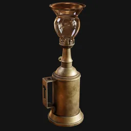 1800s Kerosene Desk Lamp