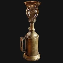 1800s Kerosene Desk Lamp