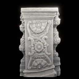 Column of Floral Weave