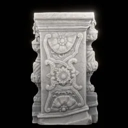 Column of Floral Weave