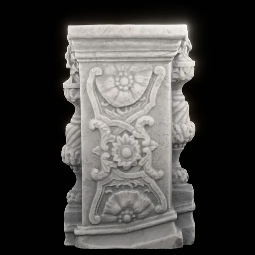 Column of Floral Weave