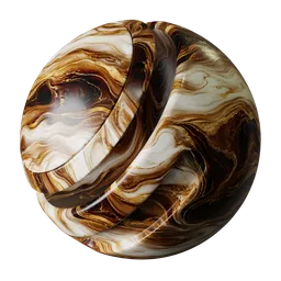Espresso Ivory Gold Marble