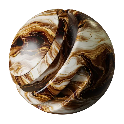 Espresso Ivory Gold Marble