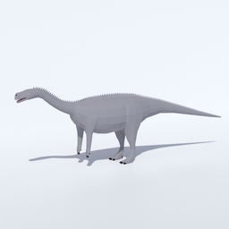 Low Poly Aardonyx Dinosaur