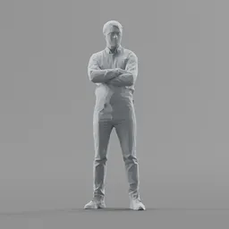 Lowpoly Male Standing