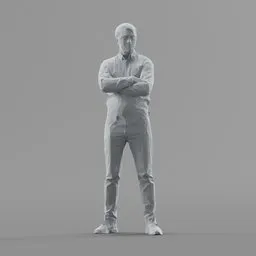 Lowpoly Male Standing