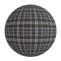 Classic navy blue  tartan