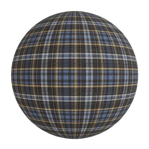 Classic navy blue  tartan