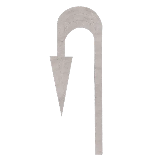 Through And U Turn Arrow Road Marking