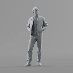 Lowpoly Male Standing