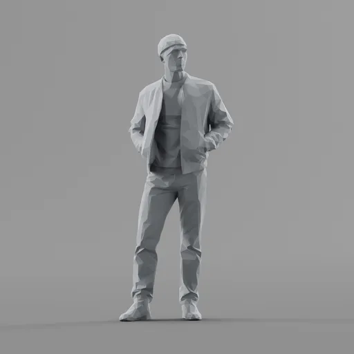 Lowpoly Male Standing