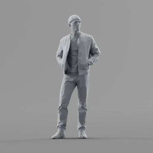 Lowpoly Male Standing