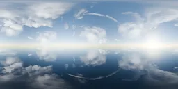 Cloudy Sky Bright Horizon HDRi