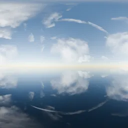 Cloudy Sky Bright Horizon HDRi