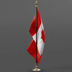 Standing Canadian Flag