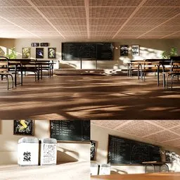 Realistic Classroom Interior