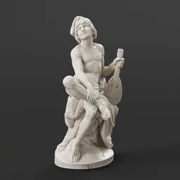 statue of Neapolitan fisherman