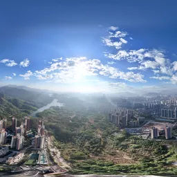 Highsky building clouds bluesky