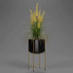 Golden Foxtail Planter