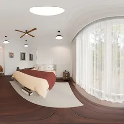 Elegant Sunlit Bedroom