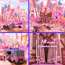 Candy land product animation