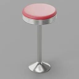 Floor Mounted Fixed Diner Stool