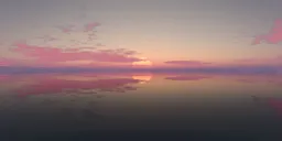 Pink Sunset over Ocean