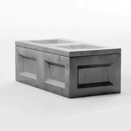 Detailed 3D metal box model for Blender, optimized for industrial and military, with realistic PBR textures.