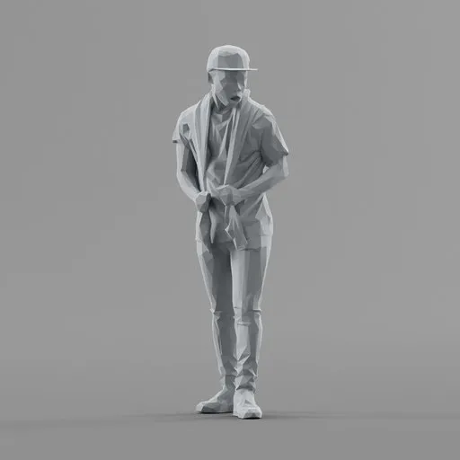 Lowpoly Male Standing