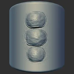 ER Dragon Brush 184 effect for 3D modeling, creating detailed reptilian skin textures in Blender.