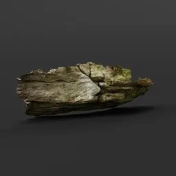 "Photogrammetric model of Sandstone rock with a crevice in Klenotnice cave, generated with Blender 3D. Ideal for landscape design projects and 3D modelling enthusiasts."