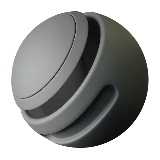 Procedural pearl gray painted plastic