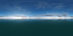 Sunny Cloudy Sky over Water