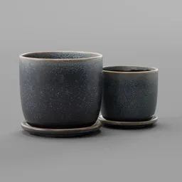 Ceramic planter set