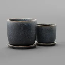 Ceramic planter set