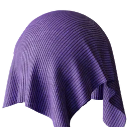 Purple Pleated Fabric