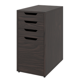 High-quality 3D model of stylish, versatile office drawer unit with a sleek design and detailed finish.