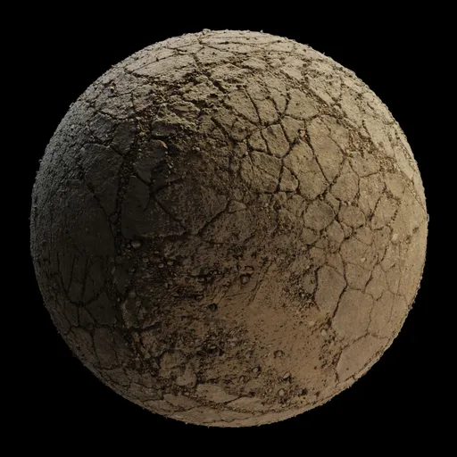 Highly detailed 8K photogrammetry texture of damaged asphalt with cracks and gravel for realistic 3D renders.