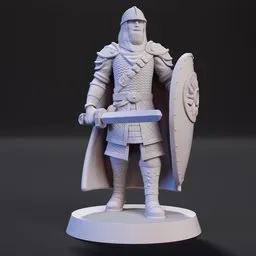 Viking with a shield