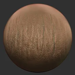 Detailed wood texture sculpting brush effect for creating realistic 3D wooden surfaces in Blender.