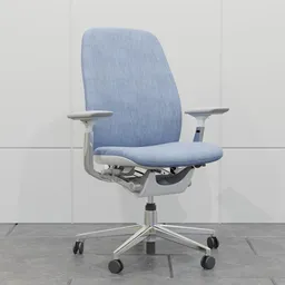 Blue Ergonomic Office Chair